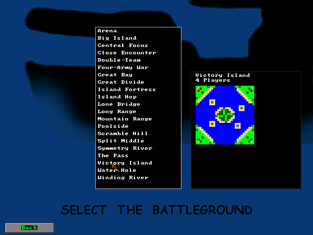 Map screen